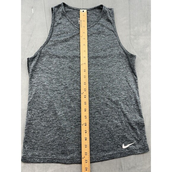 Nike Dri-Fit Tank Top Women's Small Heather Gray Athletic Workout Lightweight - Picture 6 of 7